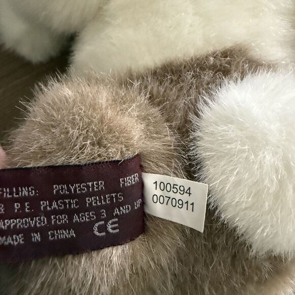 Bearington Collection Bunny Rabbit Stuffed Big Pot Belly Jointed - Picture 4 of 6